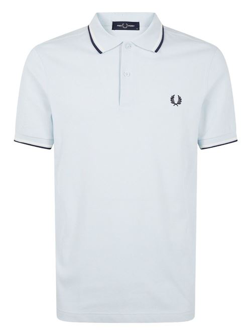 Polo manica corta con doppio bordino e logo ricamato FRED PERRY | M3600Y25